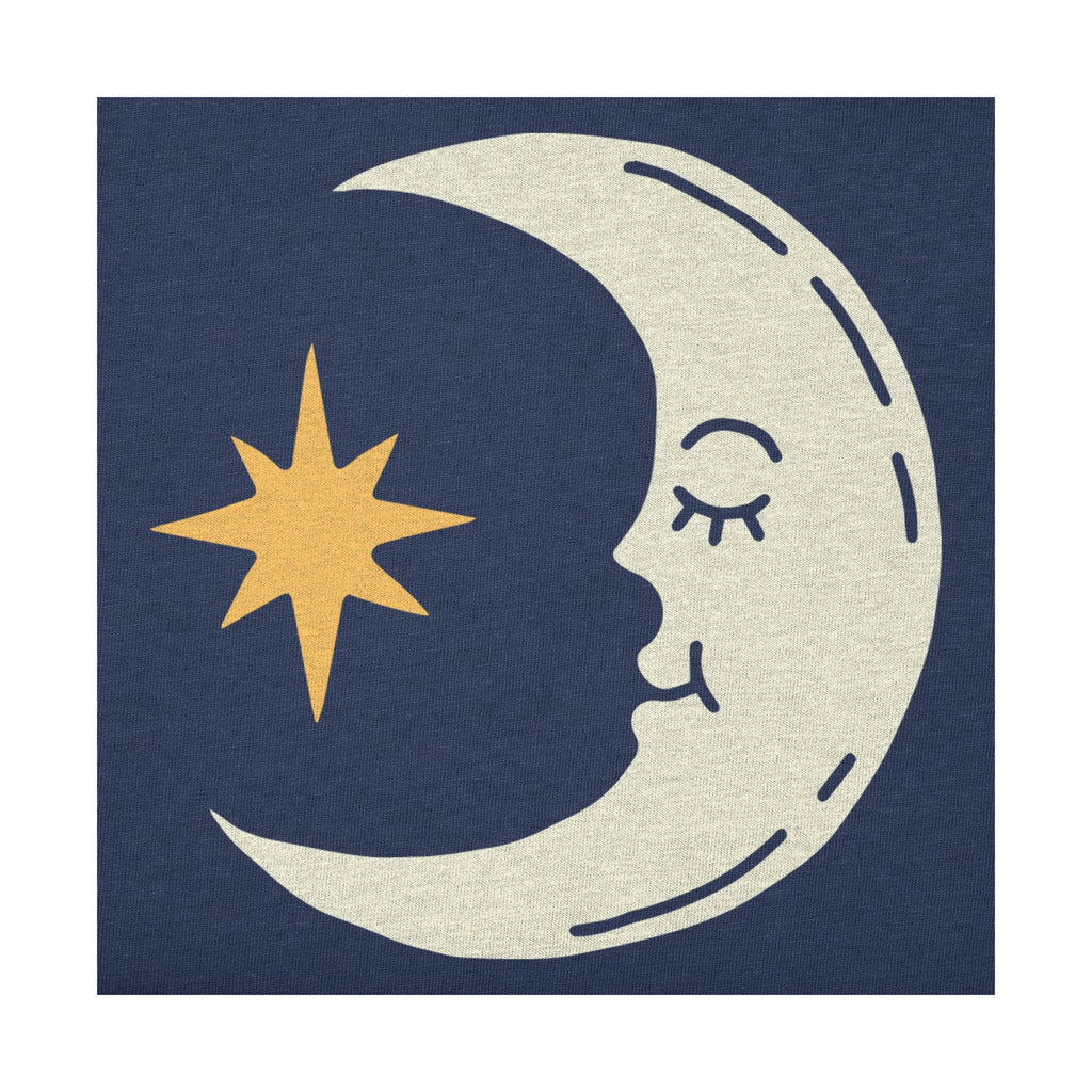 Life Is Good Women's Moon & Star Short Sleeve Crusher Vee - Darkest Blue - Lenny's Shoe & Apparel