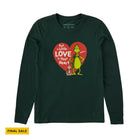 Life Is Good Women's Put A Little Love Grinch Long Sleeve Crusher Tee - Green - Lenny's Shoe & Apparel