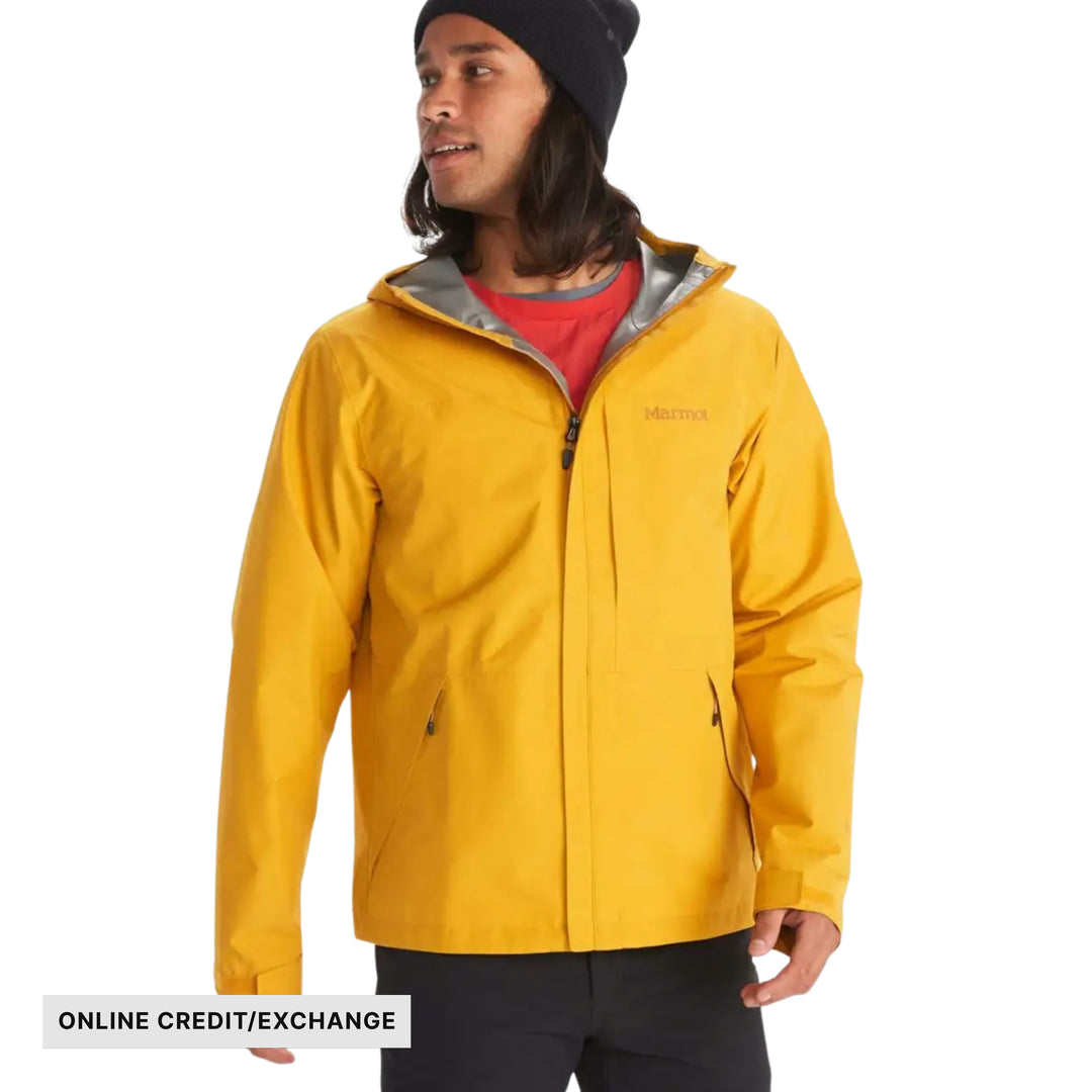 Marmot Men's Minimalist Gore Tex Rain Jacket - Yellow Gold - ONLINE CREDIT/EXCHANGE - Lenny's Shoe & Apparel