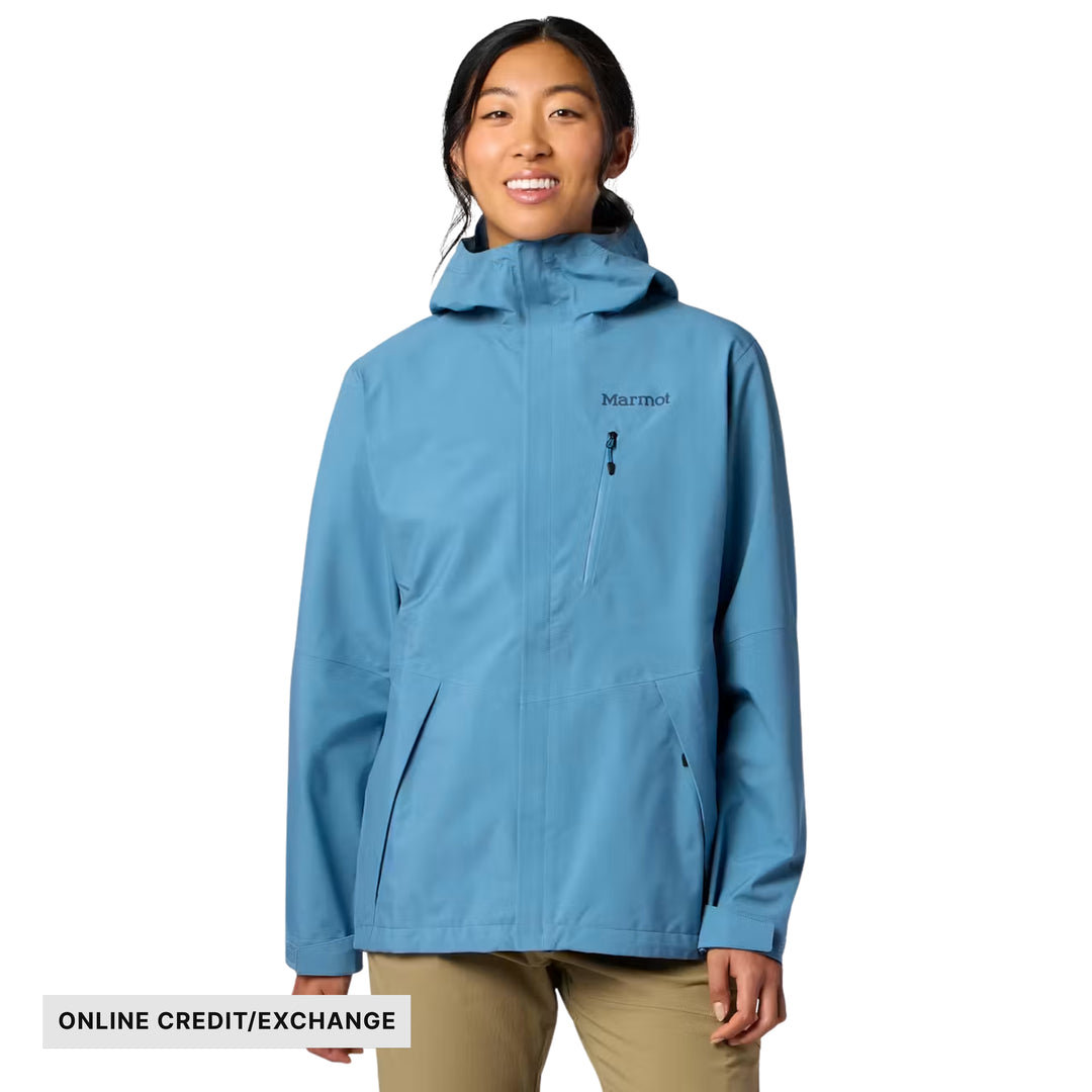 Marmot Women's PreCip Evo Pro Rain Jacket - Summer Storm - ONLINE CREDIT/EXCHANGE - Lenny's Shoe & Apparel