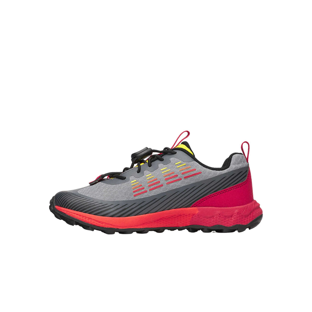 Merrell Big Kids' Agility Peak Trail Running Shoes - Grey/Lava - Lenny's Shoe & Apparel