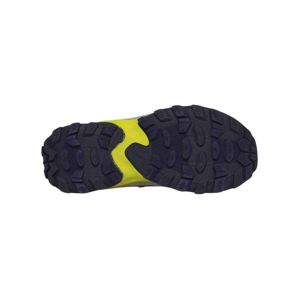 Merrell Big Kids' Moab Speed 2 Mid Waterproof Hiking Boots - Navy/Hi Viz - Lenny's Shoe & Apparel