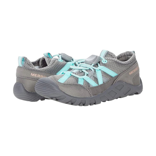Merrell Kids' Hydro Lagoon Shoe - Grey/Turquoise - Lenny's Shoe & Apparel