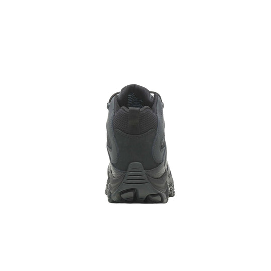 Black mid-height hiking boot shown from the back