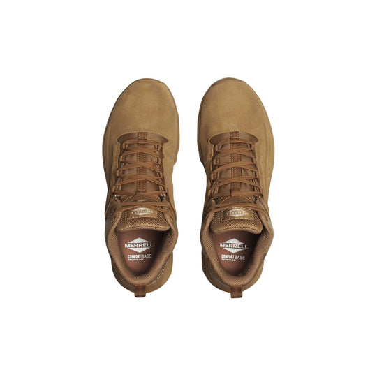 Merrell Men's Moab Speed 2 Mid Tactical Waterproof Boots - Coyote - Lenny's Shoe & Apparel