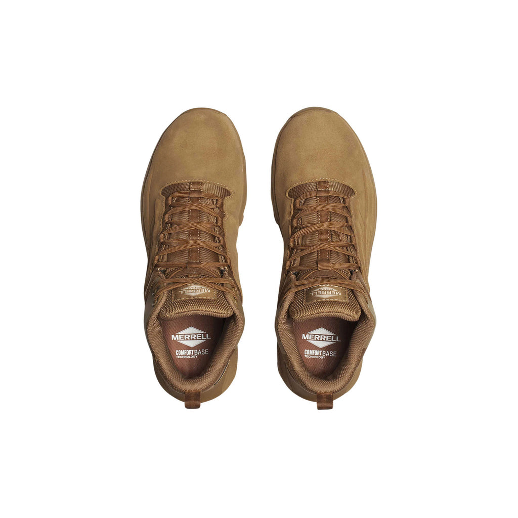 Merrell Men's Moab Speed 2 Mid Tactical Waterproof Boots - Coyote - Lenny's Shoe & Apparel
