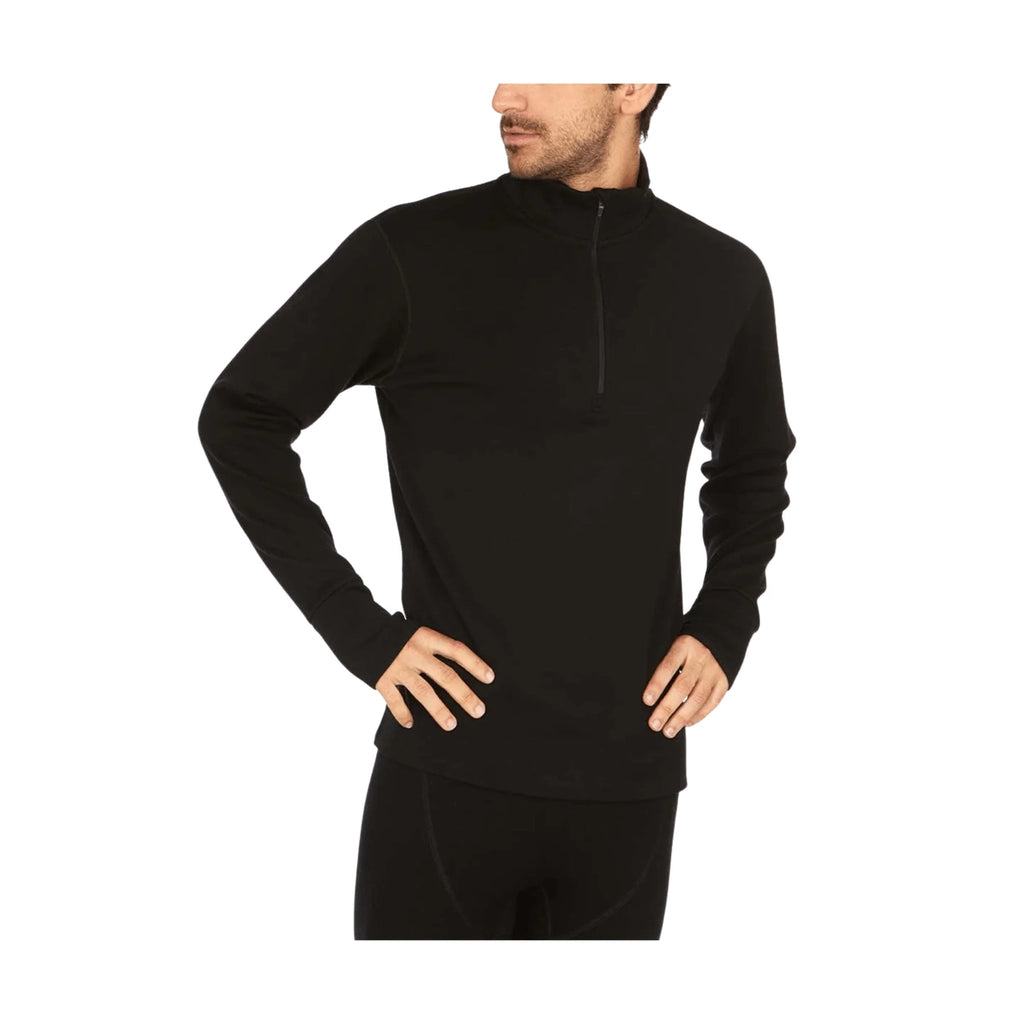 Minus 33 Men's Heavyweight Quarter Zip - Black - Lenny's Shoe & Apparel