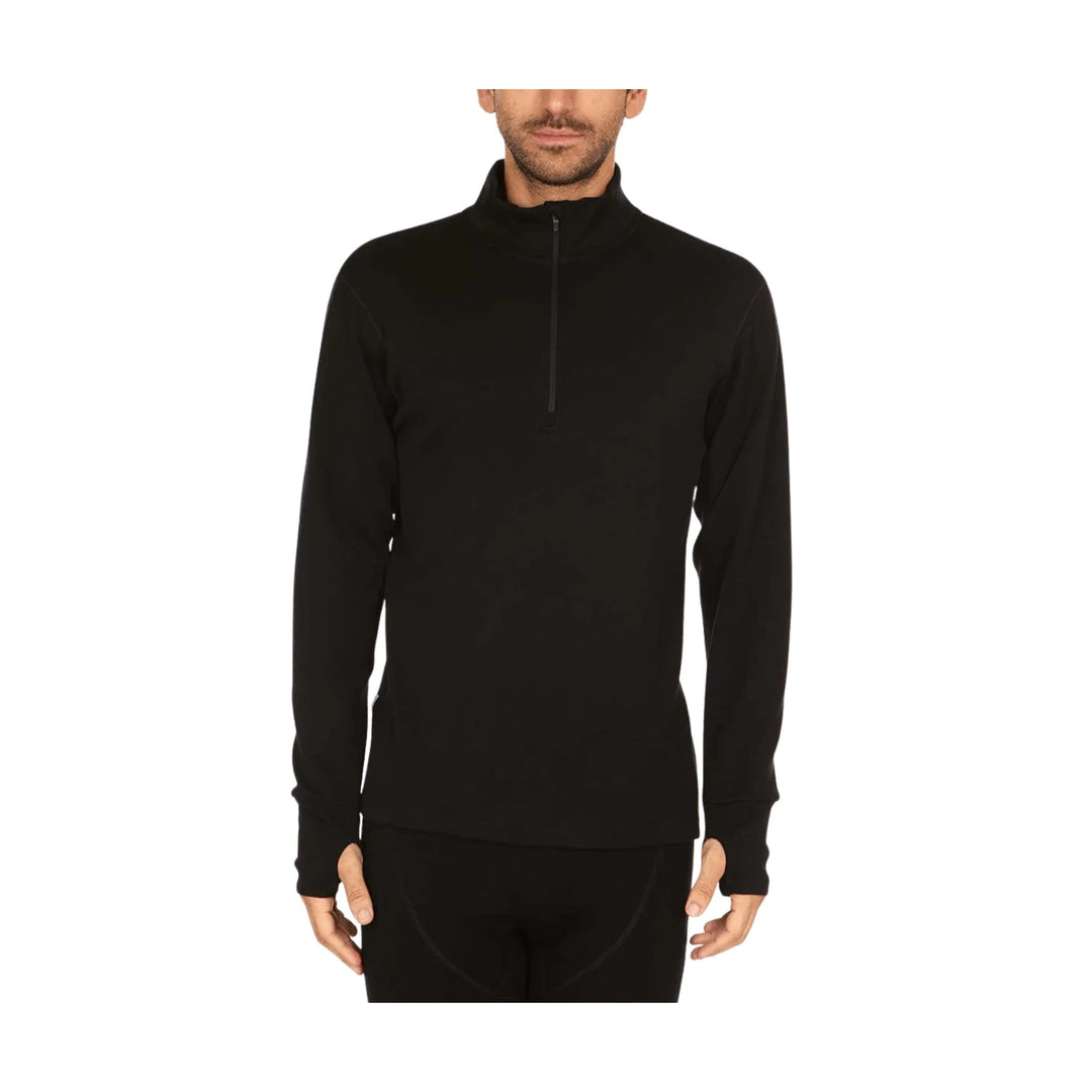 Minus 33 Men's Heavyweight Quarter Zip - Black - Lenny's Shoe & Apparel