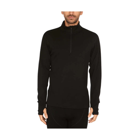 Minus 33 Men's Heavyweight Quarter Zip - Black - Lenny's Shoe & Apparel