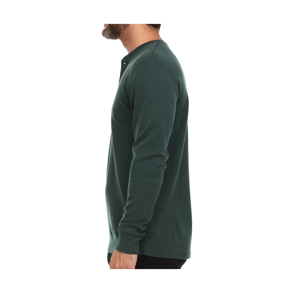 Minus 33 Men's Midweight Long Sleeve Henley - Forest Green - Lenny's Shoe & Apparel