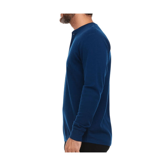 Minus 33 Men's Midweight Long Sleeve Henley - Navy - Lenny's Shoe & Apparel