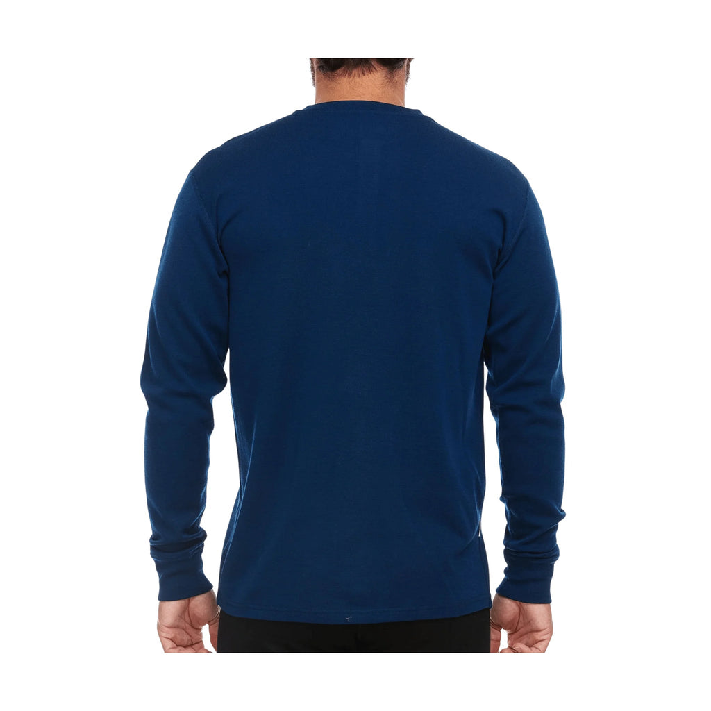 Minus 33 Men's Midweight Long Sleeve Henley - Navy - Lenny's Shoe & Apparel