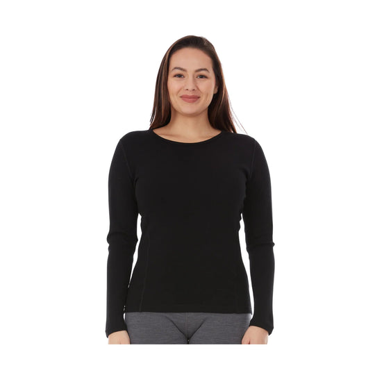 Minus 33 Women's Midweight Base Layer Crew - Black - Lenny's Shoe & Apparel