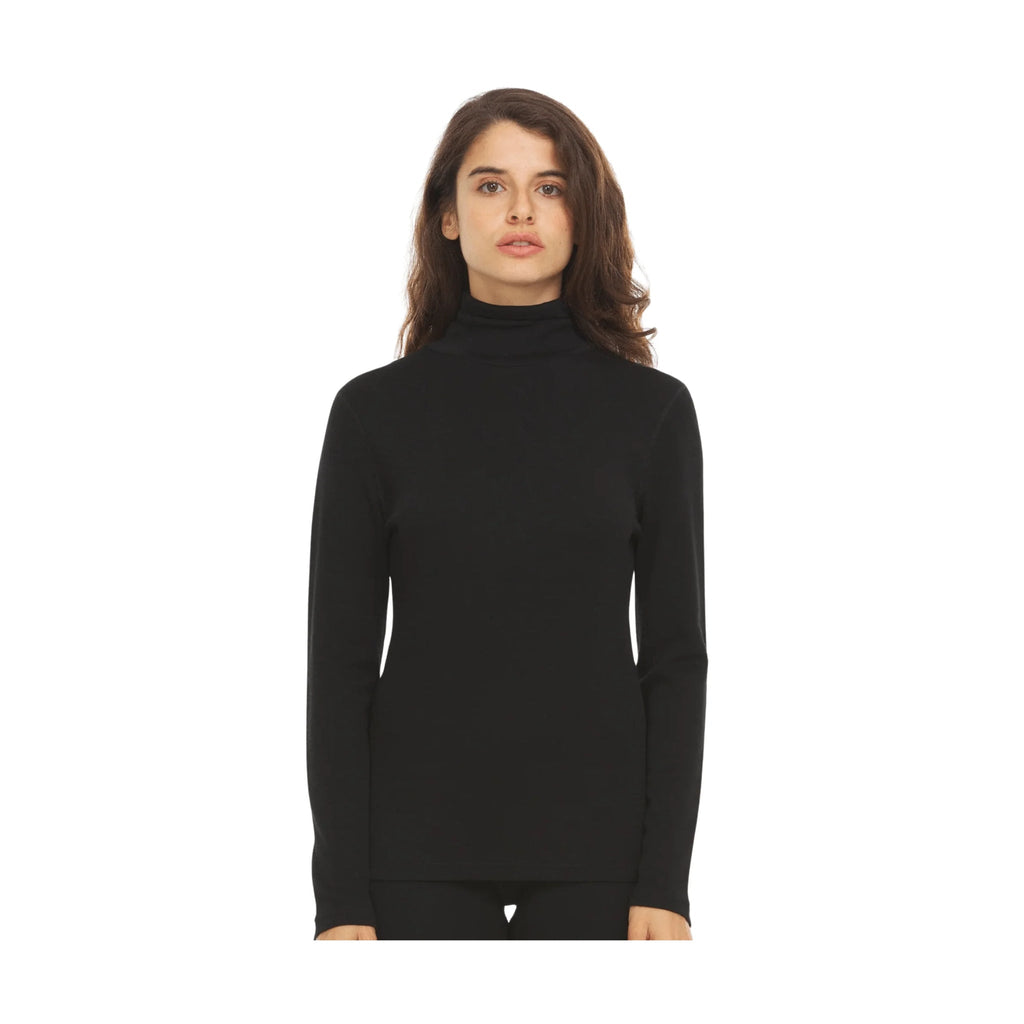 Minus 33 Women's Midweight Long Sleeve Turtleneck - Black - Lenny's Shoe & Apparel