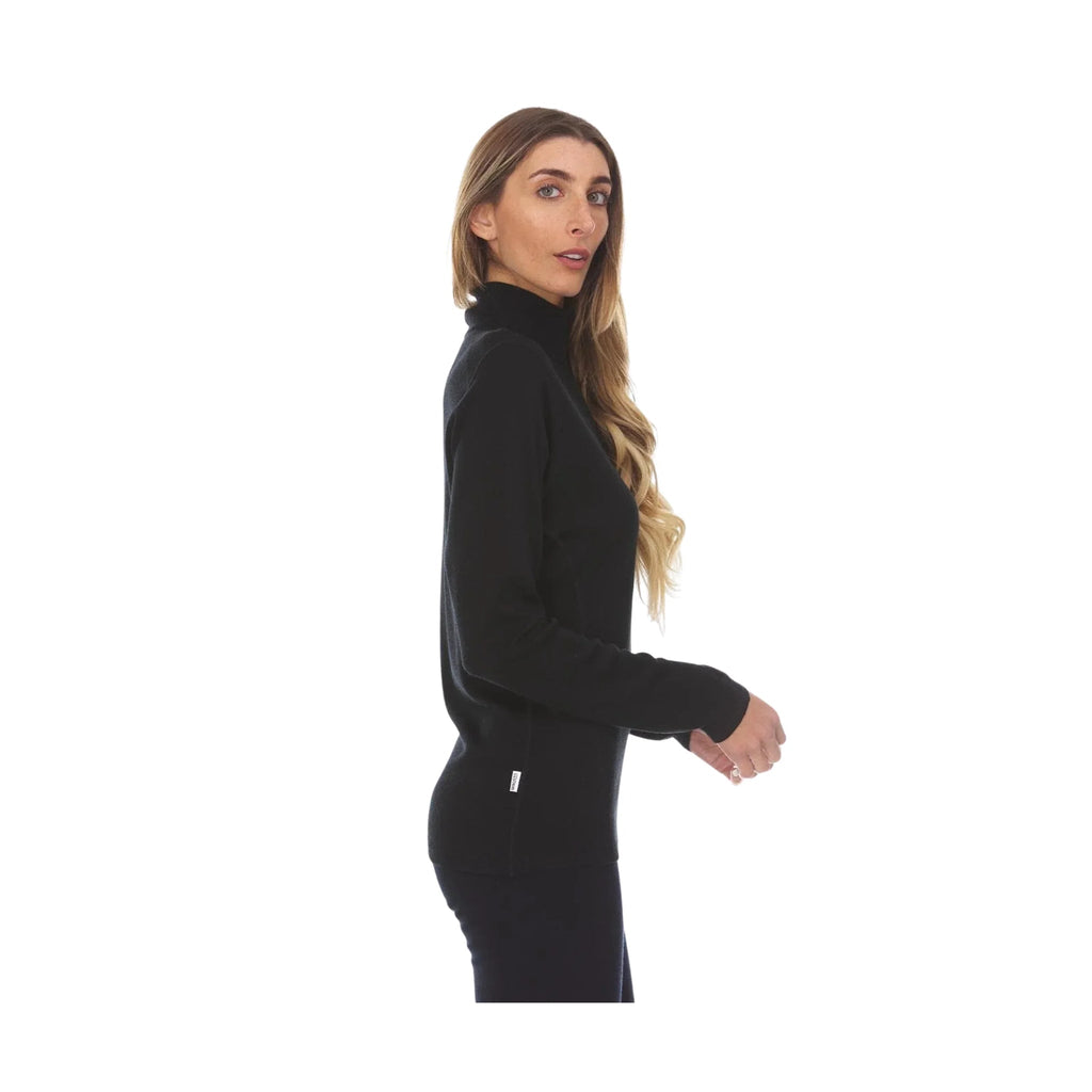 Minus 33 Women's Midweight Sequoia Quarter Zip - Black - Lenny's Shoe & Apparel