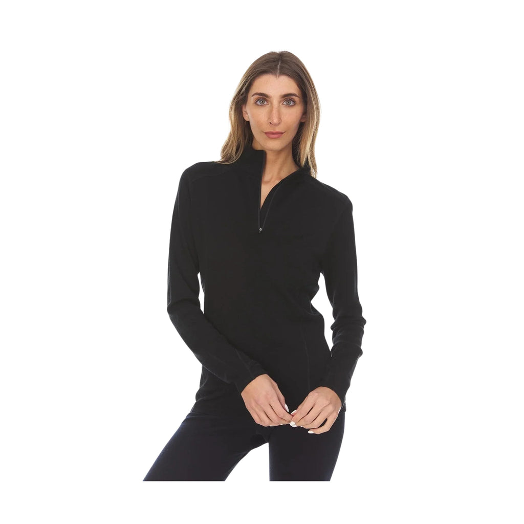 Minus 33 Women's Midweight Sequoia Quarter Zip - Black - Lenny's Shoe & Apparel