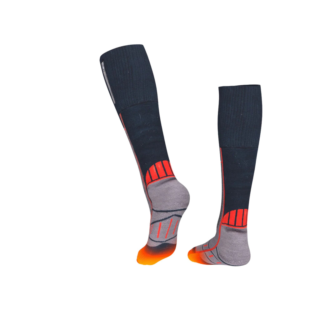 Mobile Warming Wool Blend Heated Socks - Blue/Grey - Lenny's Shoe & Apparel