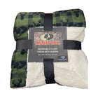 Mossy Oak Reversible Plush Throw With Sherpa - Green - Lenny's Shoe & Apparel