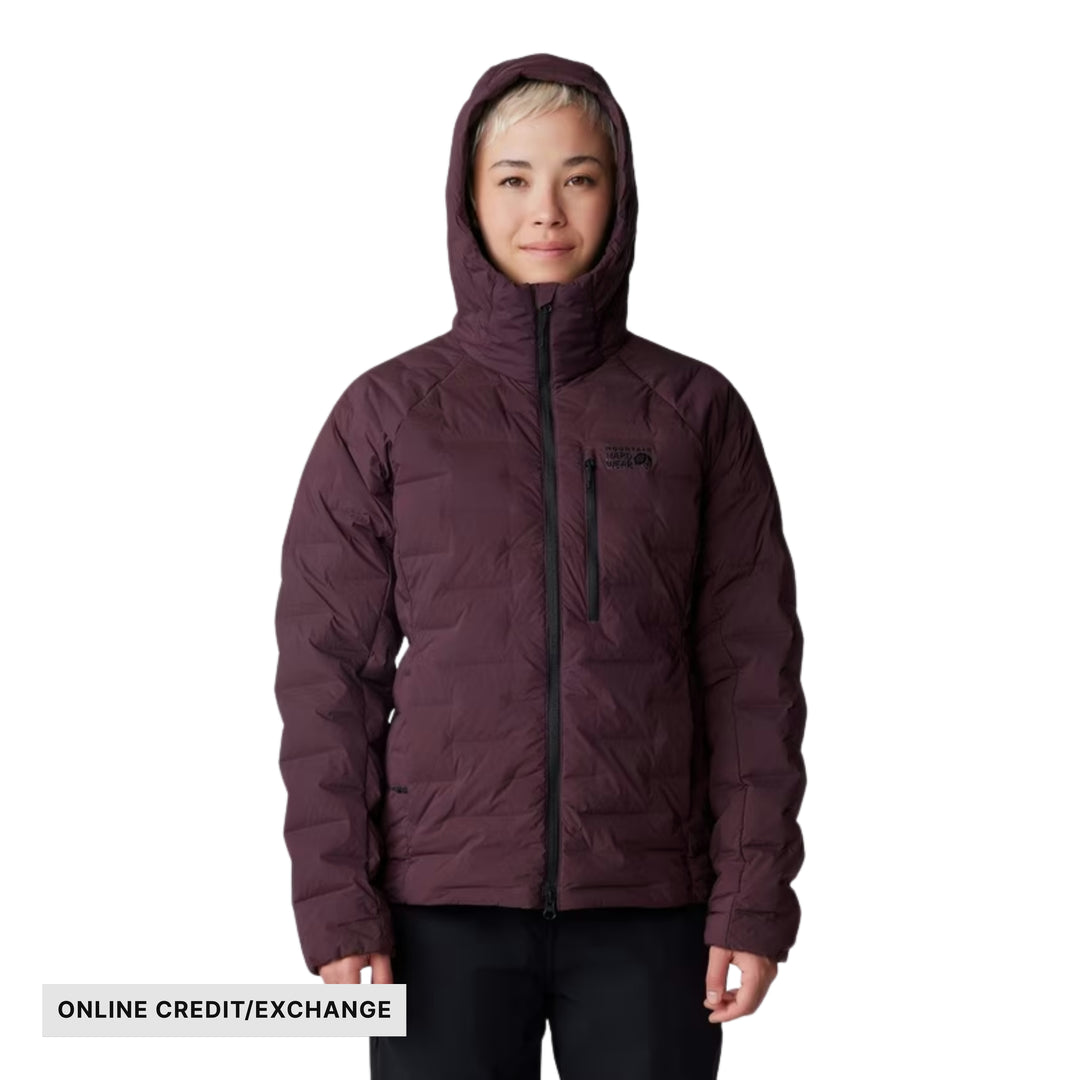 Mountain Hardware Women's Stretchdown Hoody - Blackberry - ONLINE CREDIT/EXCHANGE - Lenny's Shoe & Apparel