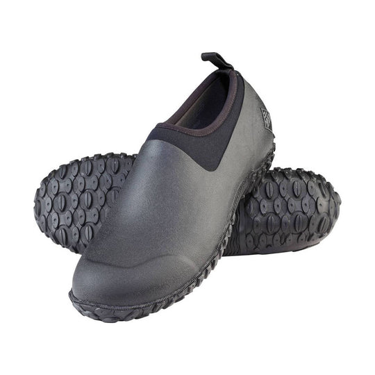Black low slip-on water shoe with textured rubber soles