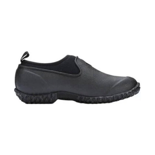 Black rubber shoe on a white background