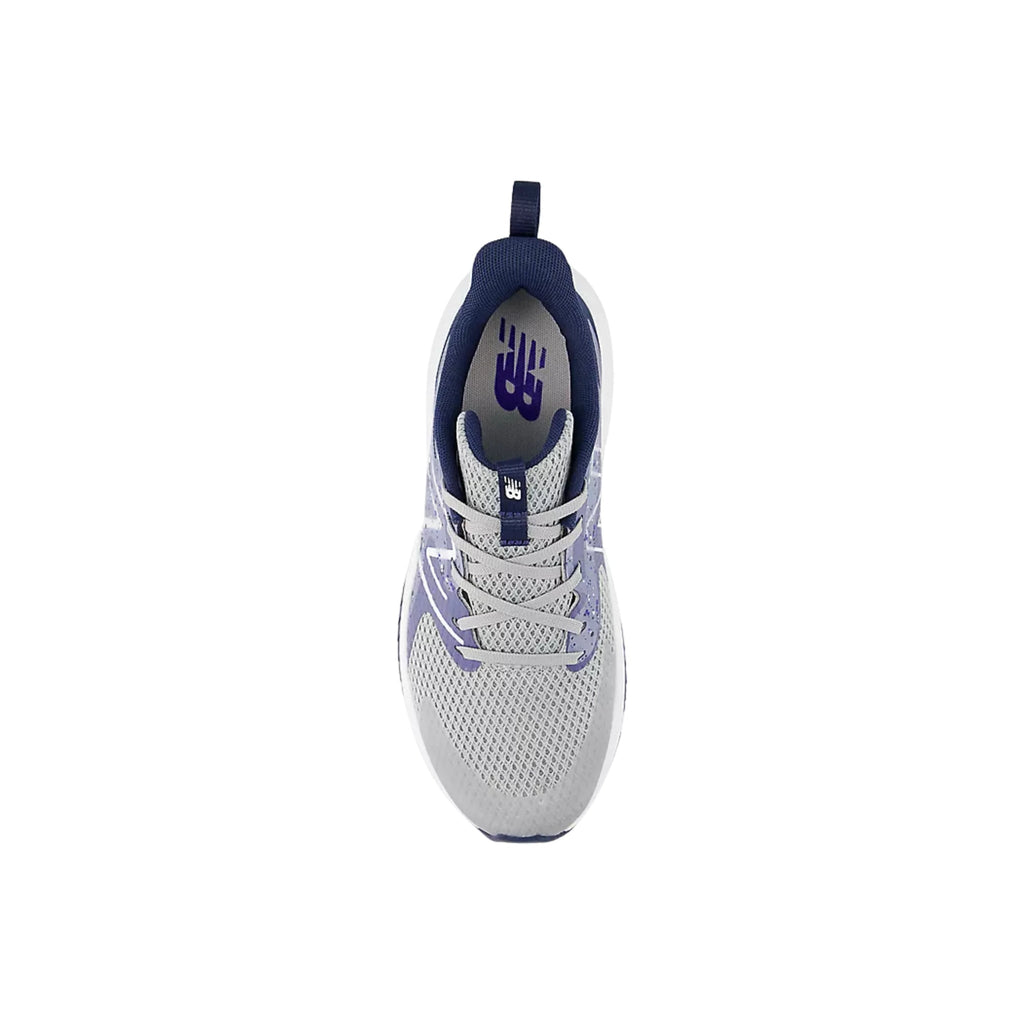 New Balance Big Kids' Rave Run v2 Lace Shoes - Raincloud with Dream State and NB Navy - Lenny's Shoe & Apparel