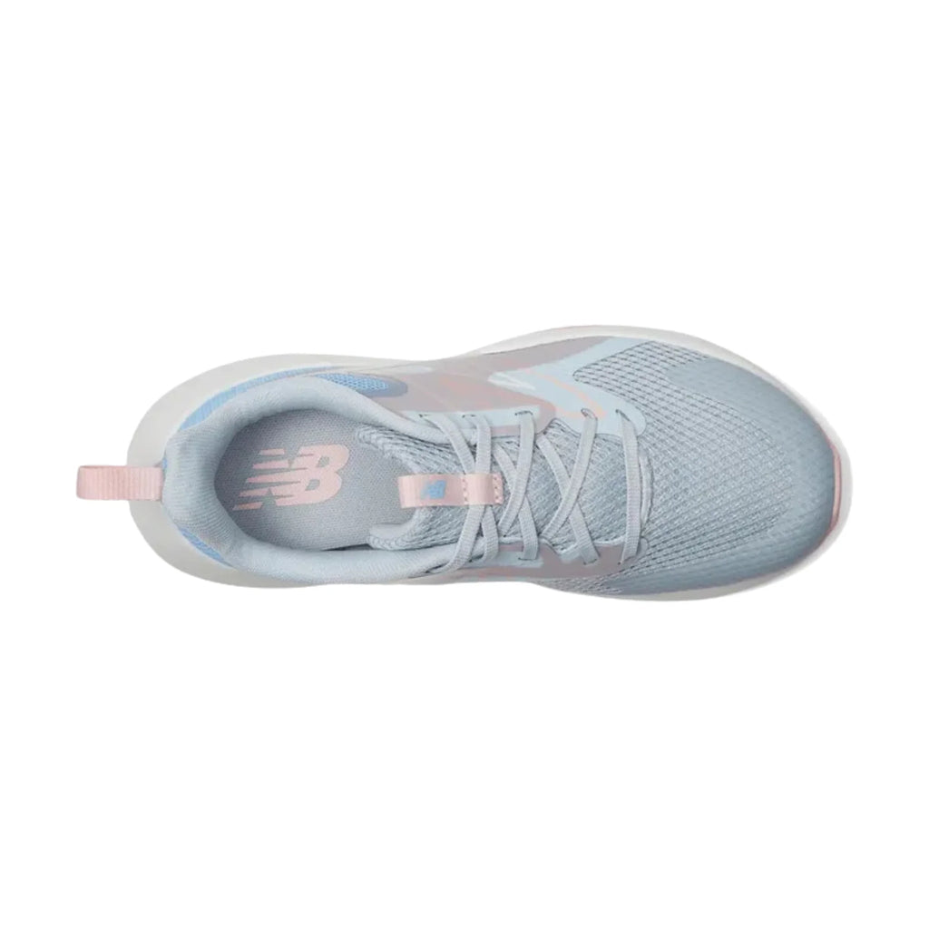 New Balance Big Kids' Rave Run v2 Running Shoes - Bright Sky/Granite/Rose Sugar - Lenny's Shoe & Apparel