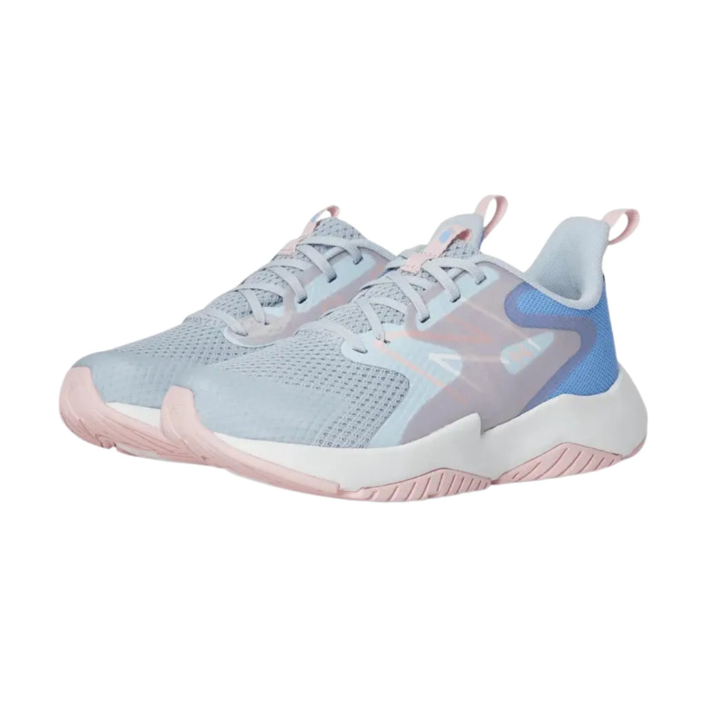 New Balance Big Kids' Rave Run v2 Running Shoes - Bright Sky/Granite/Rose Sugar - Lenny's Shoe & Apparel