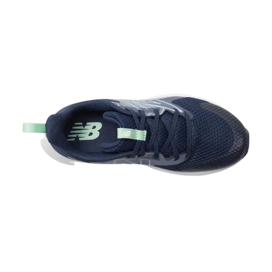 New Balance Big Kids' Rave Run v2 Running Shoes - Navy/Electric Sky/Sweetgrass - Lenny's Shoe & Apparel