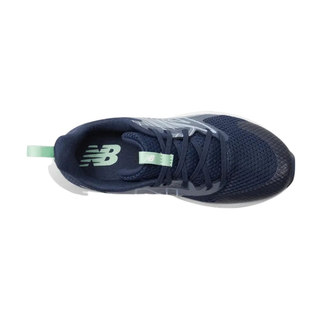 New Balance Big Kids' Rave Run v2 Running Shoes - Navy/Electric Sky/Sweetgrass - Lenny's Shoe & Apparel