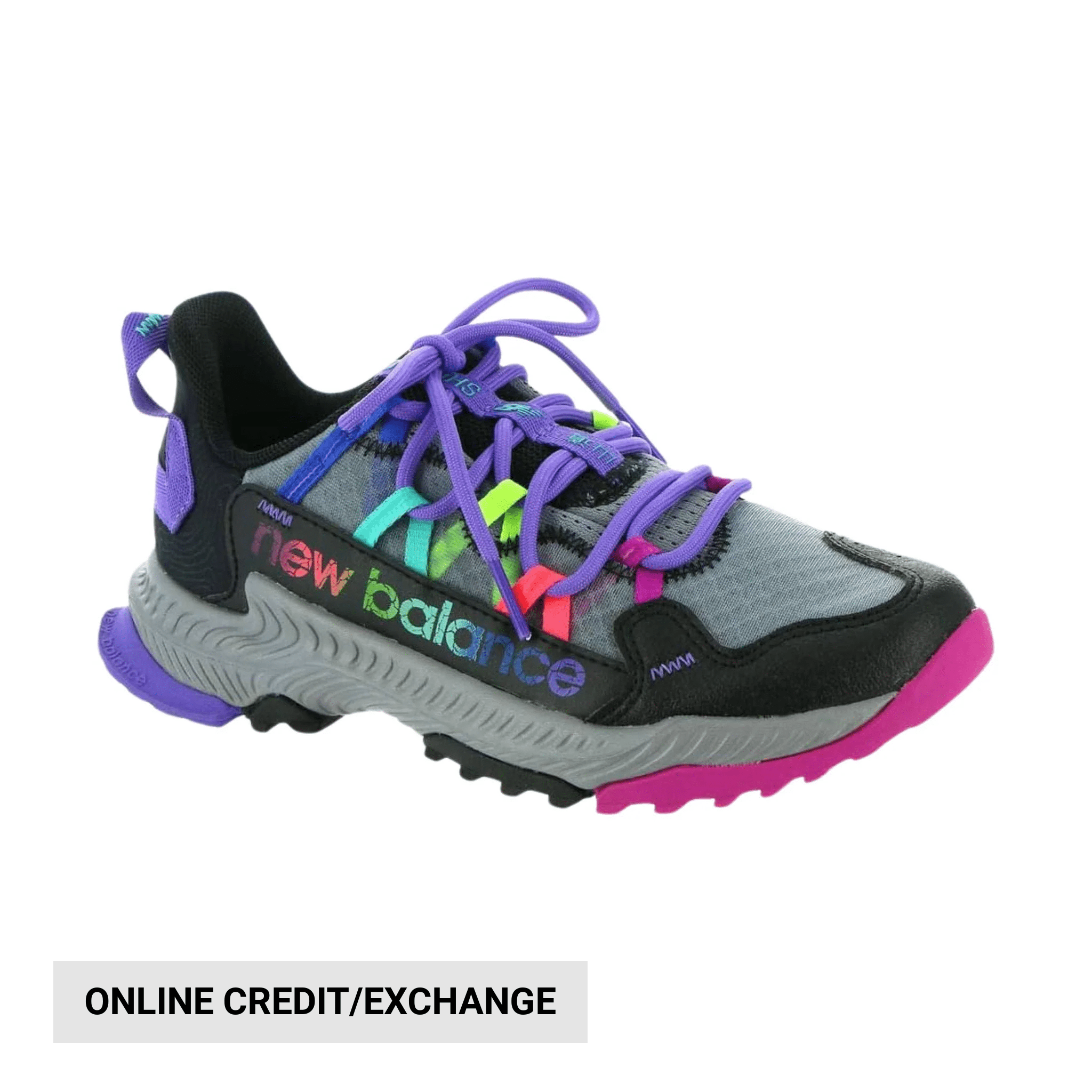 New Balance Big Kids' Shando Trail Running Shoes - Black/Multi