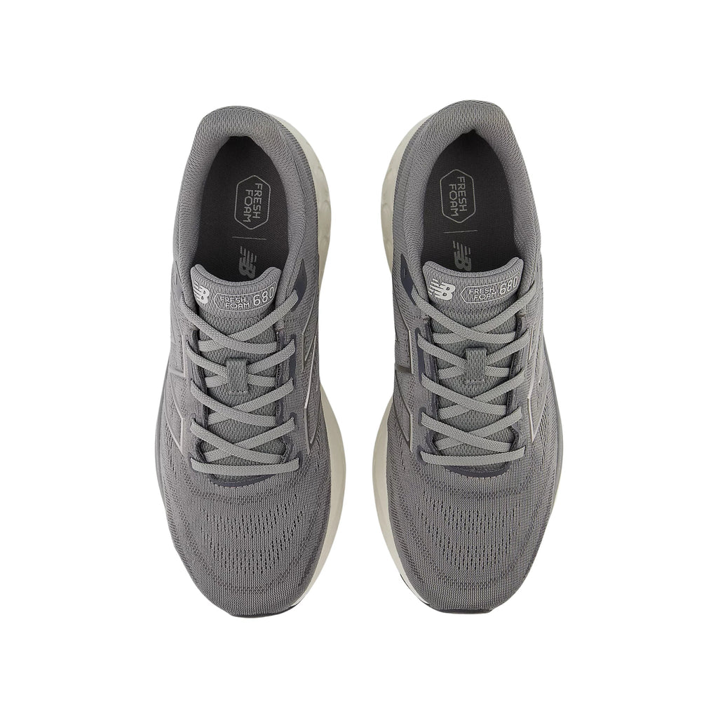 New Balance Men's Fresh Foam 680v8 Running Shoes - Harbor Grey with Magnet and Dark Silver Metallic - Lenny's Shoe & Apparel