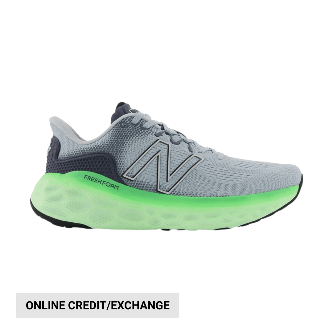 New Balance Men's Fresh Foam More v3 Shoes - Light Slate/Vibrant Spring - Lenny's Shoe & Apparel