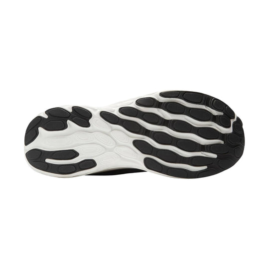 Black and white sneaker outsole with oval tread pods