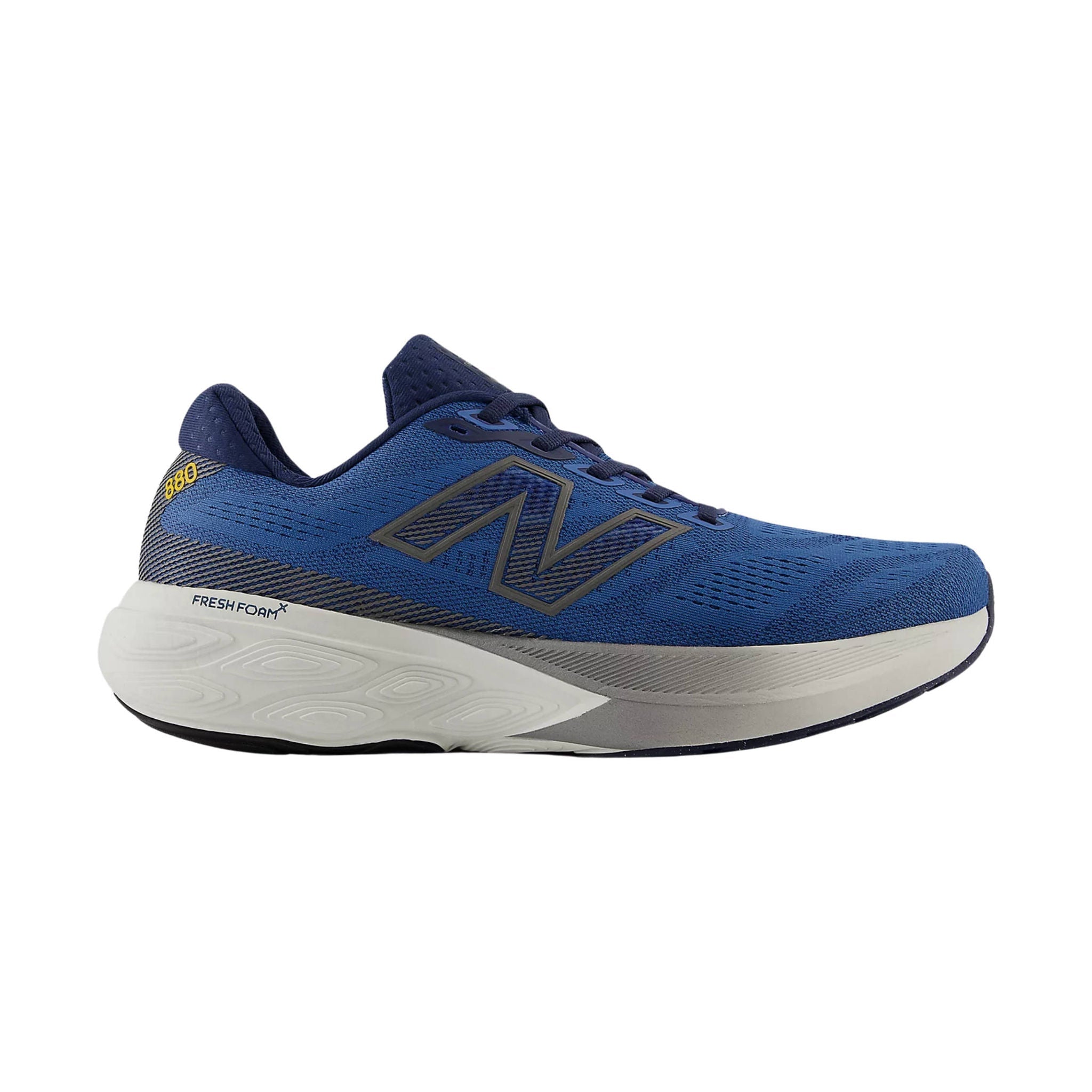 New Balance Men's Fresh Foam X 880v15 Running Shoes Sea Stone With NB Navy and Marmalade