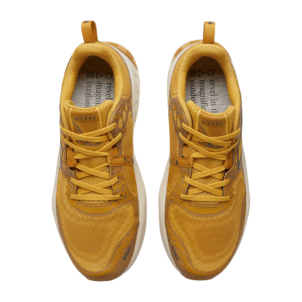 New Balance Men's Fresh Foam X Hierro v8 Trail Running Shoes - Butterscotch with Ginger Lemon and Deep Sea - Lenny's Shoe & Apparel