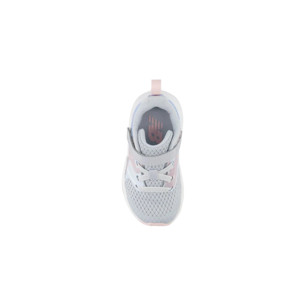 New Balance Toddlers Rave Run v2 Bungee Lace with Top Strap Shoes - Bright Sky with Granite and Rose Sugar - Lenny's Shoe & Apparel