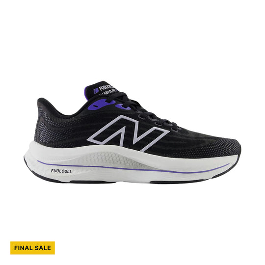 New Balance Women's FuelCell Walker Elite Shoes - Black with Indigo and Grey Violet - FINAL SALE - Lenny's Shoe & Apparel