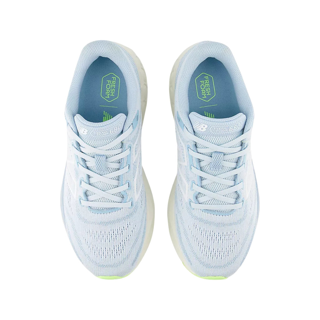 New Balance Women's Fresh Foam 680 v8 Running Shoes - Quarry Blue with Chrome Blue and Sea Salt - Lenny's Shoe & Apparel