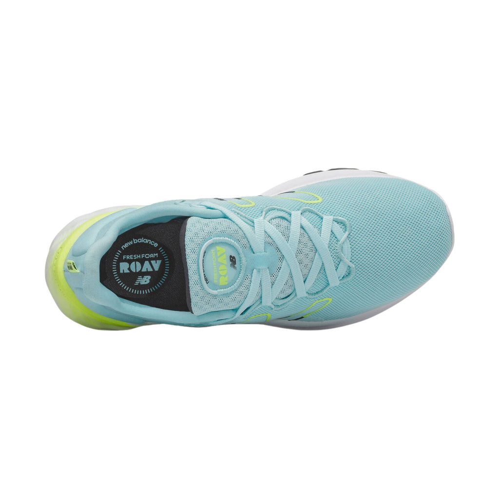 New Balance Women's Fresh Foam Roav v2 Shoes - Blue Chill/White/Bleached Lime Glo - ONLINE STORE CREDIT/EXCHANGE ONLY - Lenny's Shoe & Apparel