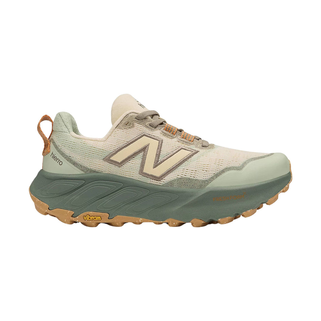 New Balance Women's Fresh Foam X Hierro v9 Trail Shoes - Calcium With Dark Juniper - Lenny's Shoe & Apparel