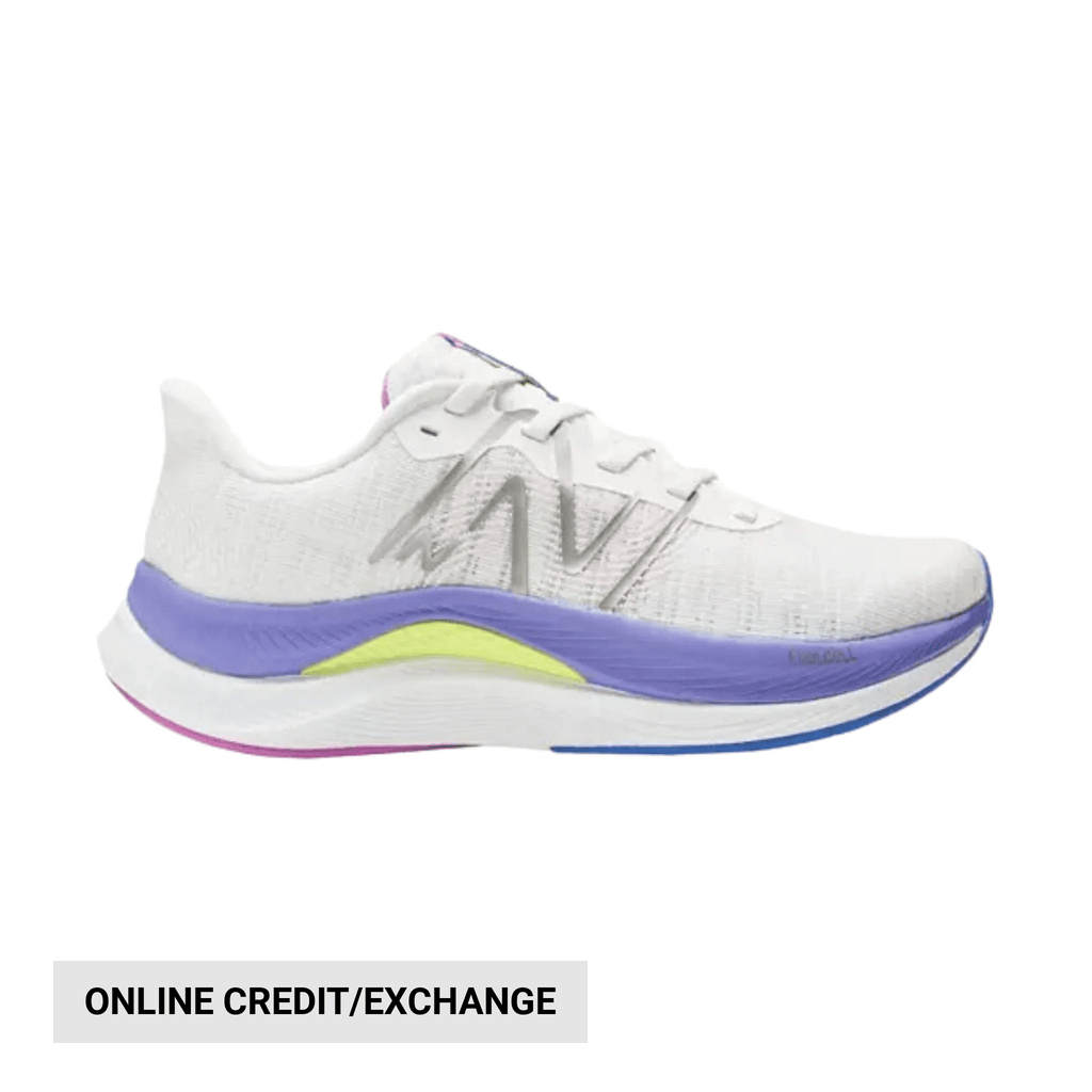 New Balance Women's FuelCell Propel v4 Running Shoes - White/Indigo - Lenny's Shoe & Apparel