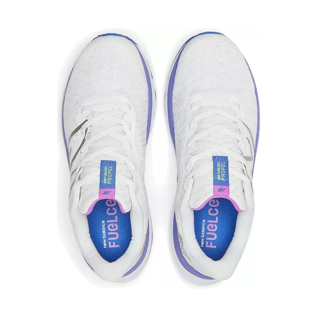 New Balance Women's FuelCell Propel v4 Running Shoes - White/Indigo - ONLINE STORE CREDIT/EXCHANGE ONLY - Lenny's Shoe & Apparel