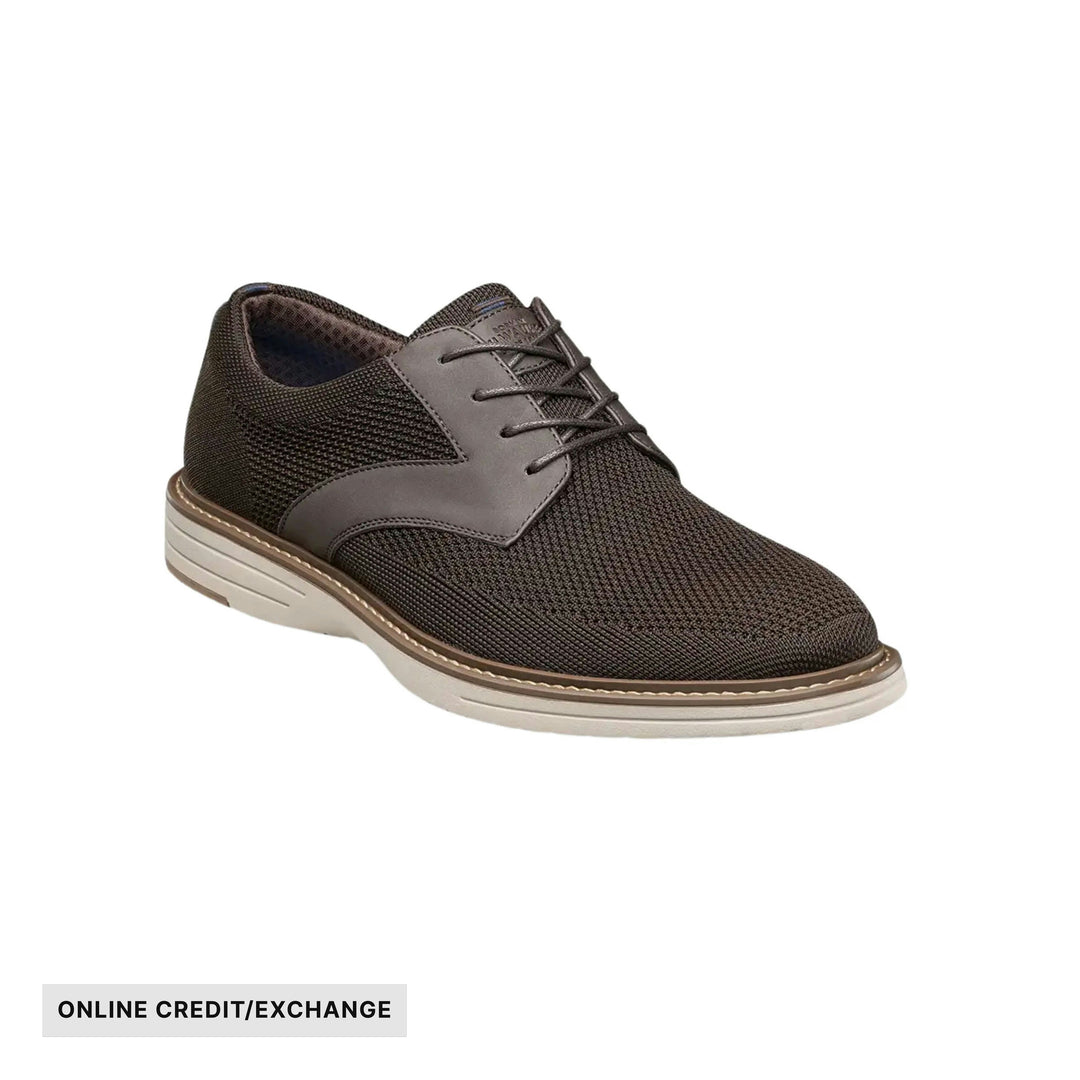 Nunn Bush Men's Griff Knit Plain Toe Oxford Shoes - Brown - ONLINE CREDIT/EXCHANGE - Lenny's Shoe & Apparel