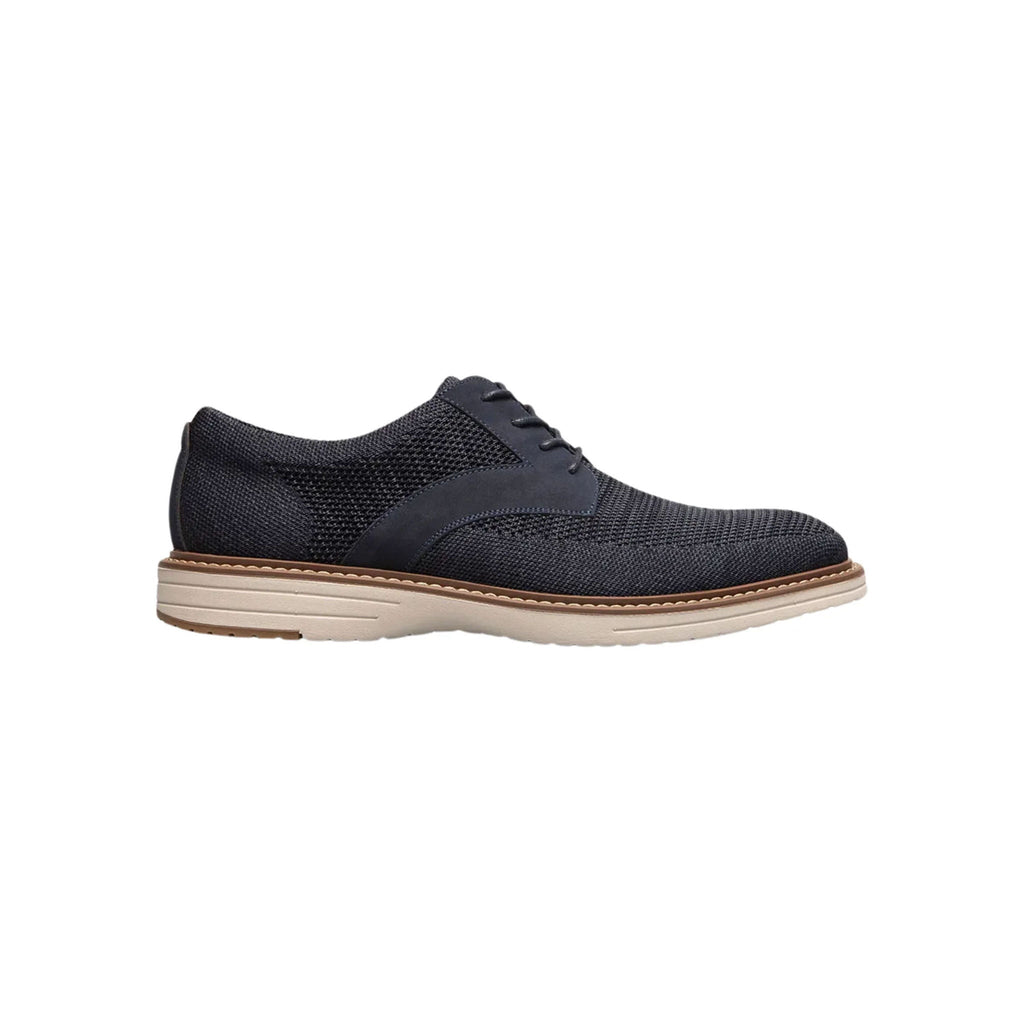 Nunn Bush Men's Griff Knit Plain Toe Oxford Shoes - Navy - Lenny's Shoe & Apparel
