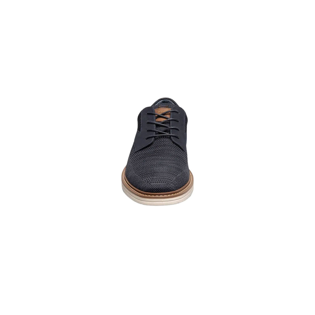 Nunn Bush Men's Griff Knit Plain Toe Oxford Shoes - Navy - Lenny's Shoe & Apparel