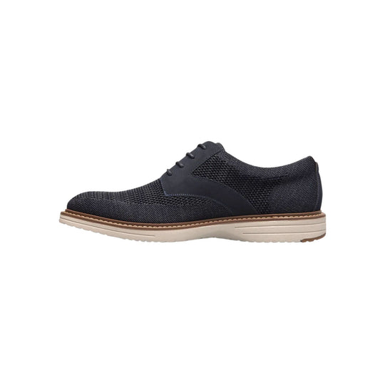 Nunn Bush Men's Griff Knit Plain Toe Oxford Shoes - Navy - Lenny's Shoe & Apparel