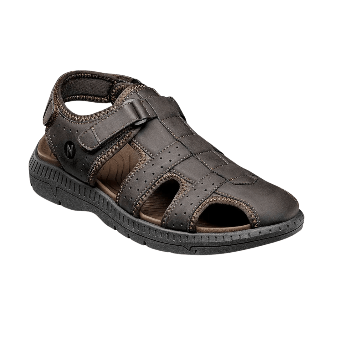 Nunn Bush Men's Laguna Closed Toe Fisherman Sandals - Brown