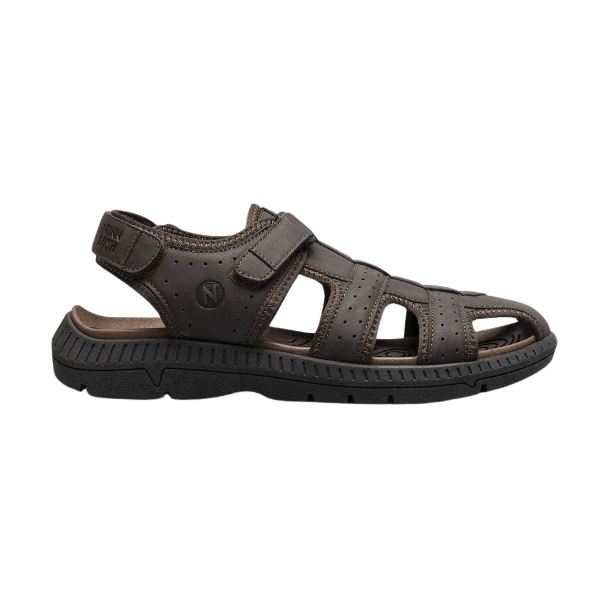 Nunn Bush Men's Laguna Closed Toe Fisherman Sandals - Brown