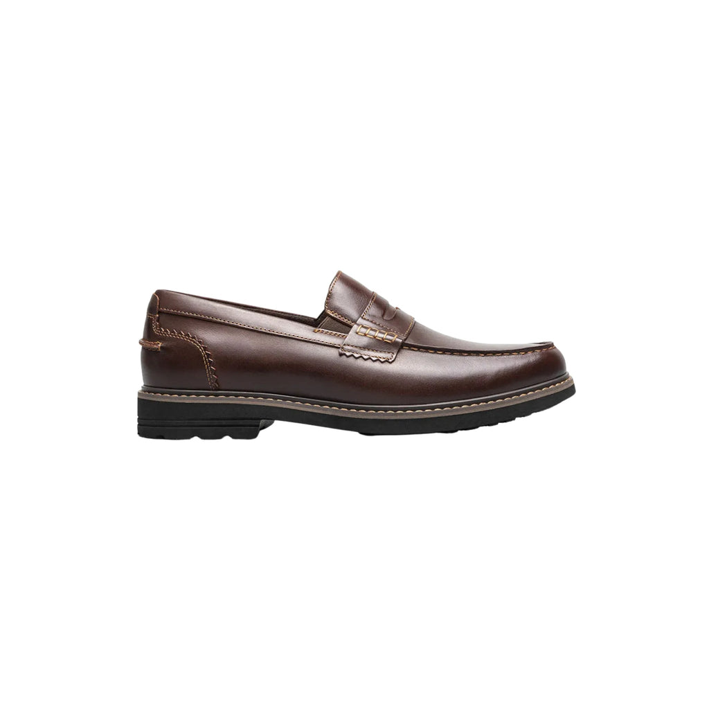 Nunn Bush Men's Odin II Moc Toe Penny Loafers - Burgundy - Lenny's Shoe & Apparel